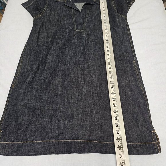 Ralph Lauren Casual Blue Denim Shirt Dress Women Size PL Cotton - Picture 10 of 13